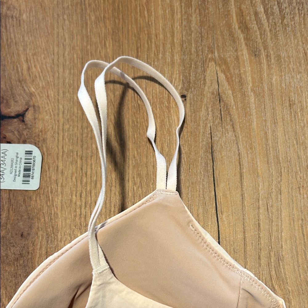 NWT Neiwai Ballet Ruched Bra Top Sweet Apricot Size Small 34A/34AA Reg. $98 - Picture 6 of 11